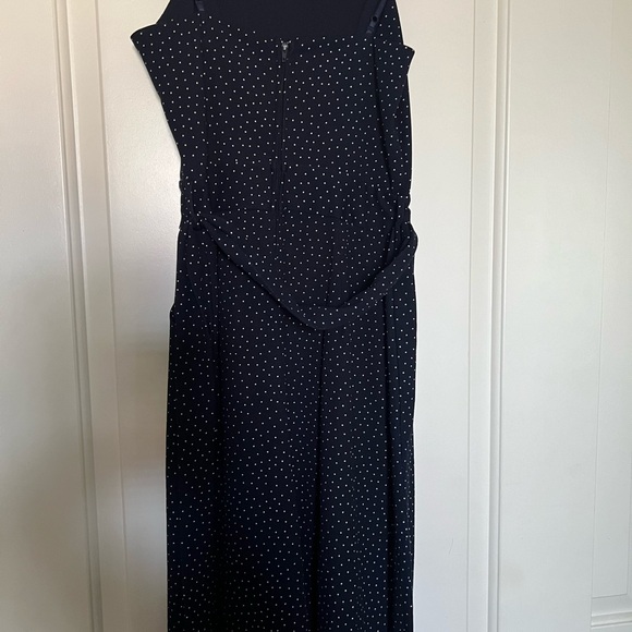Dark blue polka dot jumpsuit - Picture 2 of 4